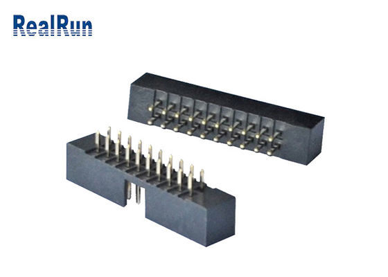 Encabeçamento feito à máquina passo 20 Pin Straight Connector PA6T da caixa do plástico 2.0mm de PBT