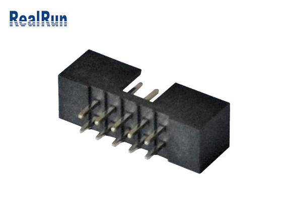 Encabeçamento 18 26 Pin Connector PA6T PBT da caixa do MERGULHO do passo de UL94V-0 2.54mm