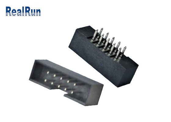 Encabeçamento 18 26 Pin Connector PA6T PBT da caixa do MERGULHO do passo de UL94V-0 2.54mm