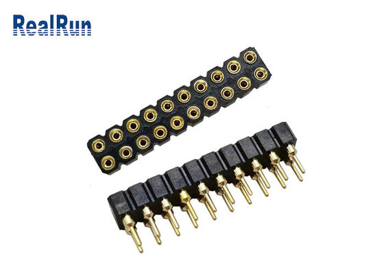 MERGULHO Pin Female Header 20 Pin Dual Row Socket Connector de PBT 2.54mm