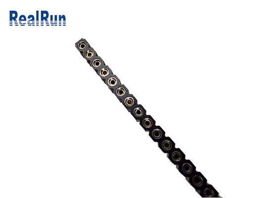 CuZn36Pb3 fileira fêmea de bronze do MERGULHO 40P Pin Header 2.54mm única