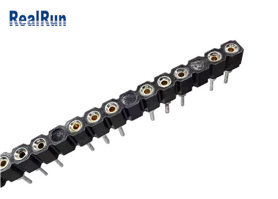 Passo 2.54mm 180 Pin reto de Pin Header UL94V-0 1*30 do grau