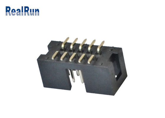 Passo masculino SMT 10 Pin Box Header do conector 2.54mm do encabeçamento de PA6T IDC