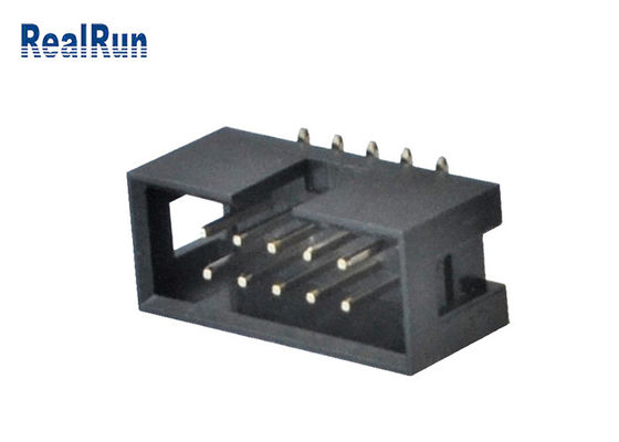 Passo masculino SMT 10 Pin Box Header do conector 2.54mm do encabeçamento de PA6T IDC