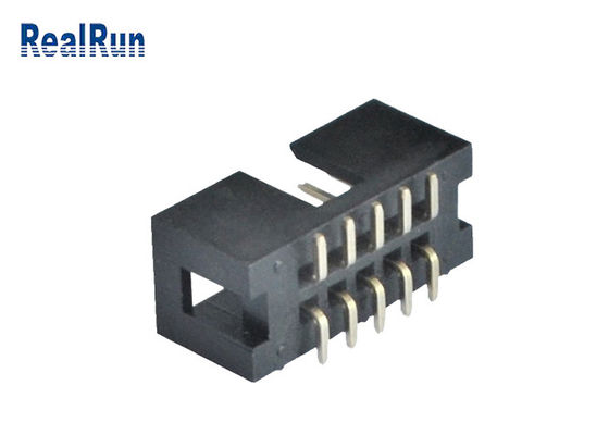 Passo masculino SMT 10 Pin Box Header do conector 2.54mm do encabeçamento de PA6T IDC