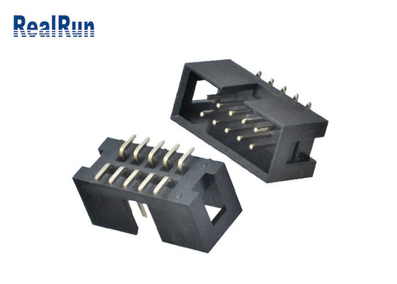 Passo masculino SMT 10 Pin Box Header do conector 2.54mm do encabeçamento de PA6T IDC