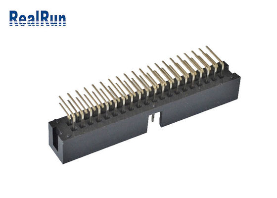 Encabeçamento vertical 2*4 8 Pin Machined Solder PA6T da caixa do PWB 2.54mm SMT