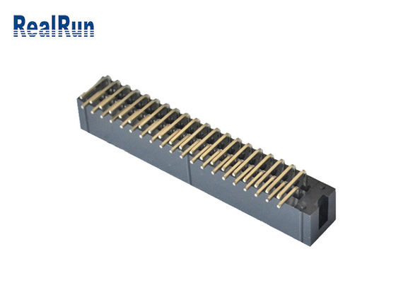 Encabeçamento vertical 2*4 8 Pin Machined Solder PA6T da caixa do PWB 2.54mm SMT