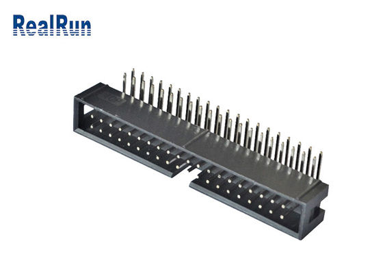 Encabeçamento vertical 2*4 8 Pin Machined Solder PA6T da caixa do PWB 2.54mm SMT