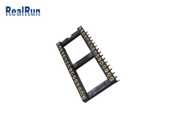 Pin PPS UL94V-0 do conector 32 do soquete dos furos CI do círculo de 1.778mm SMT