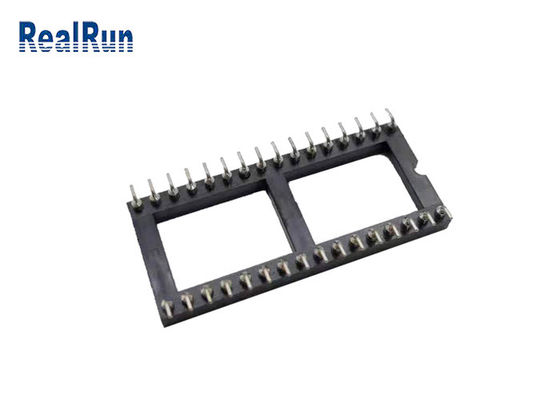 Pin PPS UL94V-0 do conector 32 do soquete dos furos CI do círculo de 1.778mm SMT