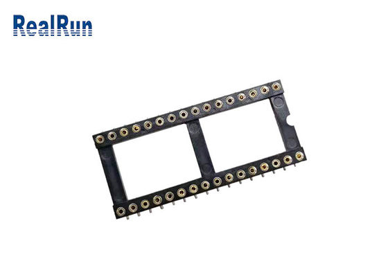 Pin PPS UL94V-0 do conector 32 do soquete dos furos CI do círculo de 1.778mm SMT