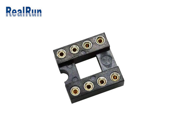 Conector fêmea UL94V-0 8P reto do encabeçamento do soquete do passo 2.54mm IC