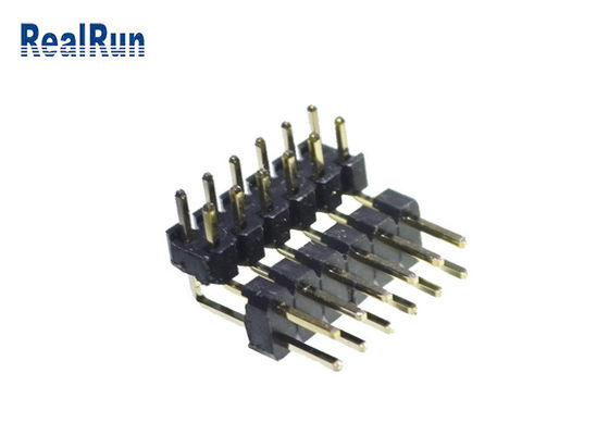 GV de bronze do Pin de H2.0 PBT PA6T Pin Header Connector Dual Row 2*6