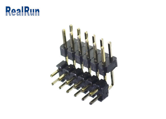 GV de bronze do Pin de H2.0 PBT PA6T Pin Header Connector Dual Row 2*6