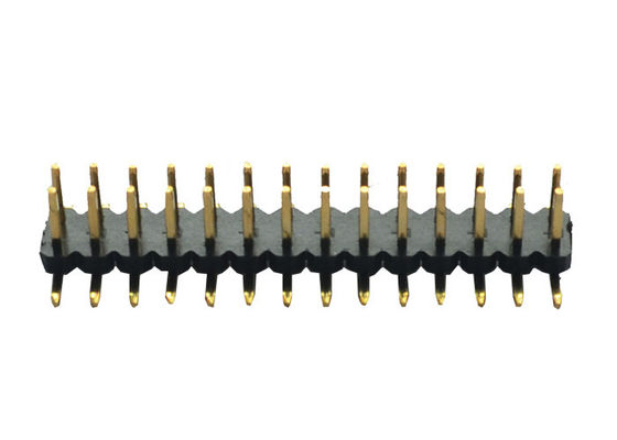 Conector de bronze do encabeçamento da fileira do dobro de ISO9001 3.0A Pin Header Connector PA6T