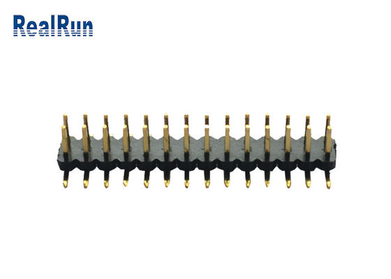 Conector de bronze do encabeçamento da fileira do dobro de ISO9001 3.0A Pin Header Connector PA6T