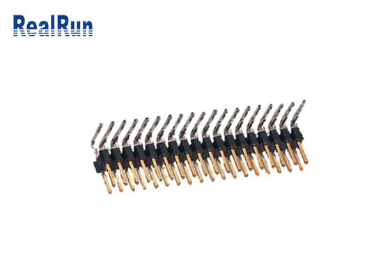 fileira dupla Pin Header do GV Pin Header Connector UL94V-0 DC500V de 2*18P PBT