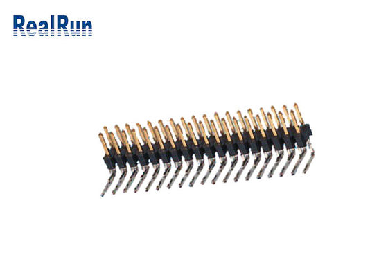 fileira dupla Pin Header do GV Pin Header Connector UL94V-0 DC500V de 2*18P PBT