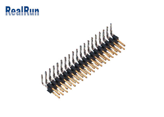 fileira dupla Pin Header do GV Pin Header Connector UL94V-0 DC500V de 2*18P PBT