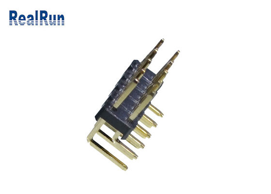 fileira dobro PA6T de 3Amp LCP PBT 1000VAC Pin Header Connector 2.54mm