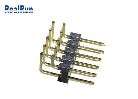 fileira dobro PA6T de 3Amp LCP PBT 1000VAC Pin Header Connector 2.54mm