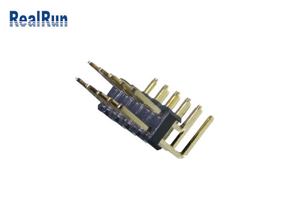 fileira dobro PA6T de 3Amp LCP PBT 1000VAC Pin Header Connector 2.54mm