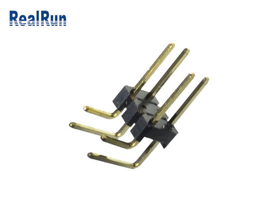 Conector duplo do encabeçamento da fileira do conector UL94V-0 do encabeçamento do PWB de LCP PA6T PBT