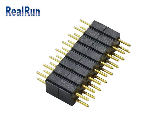 fileira PPS do dobro de Pin Header Dip Connector 16P do círculo de 2.0mm LCP PBT PA6T