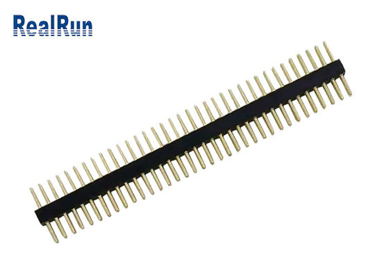 Círculo Pin Header Straight 70P LCP UL94V-0 da altura de PA6T PPS 1.9mm