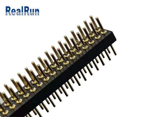 Círculo Pin Header Straight 70P LCP UL94V-0 da altura de PA6T PPS 1.9mm