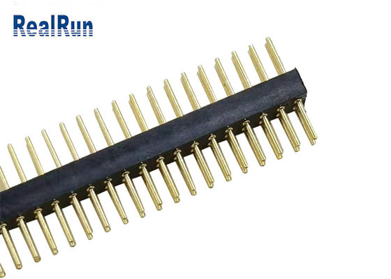 Círculo Pin Header Straight 70P LCP UL94V-0 da altura de PA6T PPS 1.9mm