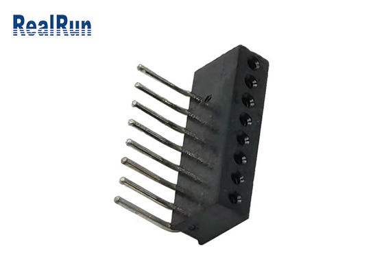 Ângulo direito redondo da altura 4.1mm Pin Header L8.6mm de PA6T PPS