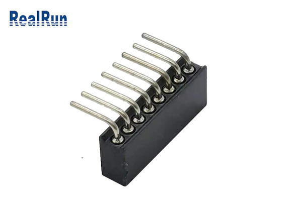 Ângulo direito redondo da altura 4.1mm Pin Header L8.6mm de PA6T PPS