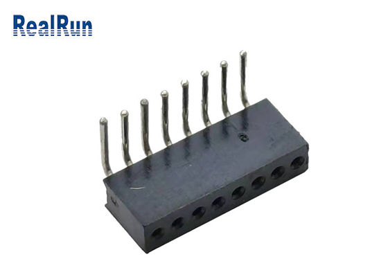 Ângulo direito redondo da altura 4.1mm Pin Header L8.6mm de PA6T PPS