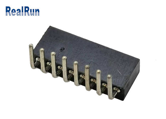 Ângulo direito redondo da altura 4.1mm Pin Header L8.6mm de PA6T PPS