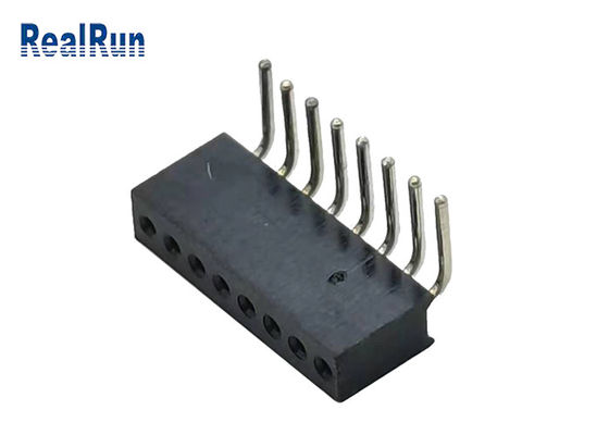 Ângulo direito redondo da altura 4.1mm Pin Header L8.6mm de PA6T PPS