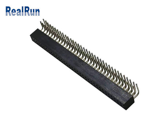 Ângulo direito de bronze PA6T PPS de Pin Female Header 70P do círculo de CuZn38Pb