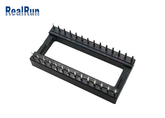 fileira do mergulho 15,24 de Pin Header 2.54mm do quadrado de 28P PA6T UL94V-0