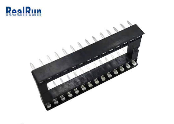 fileira do mergulho 15,24 de Pin Header 2.54mm do quadrado de 28P PA6T UL94V-0