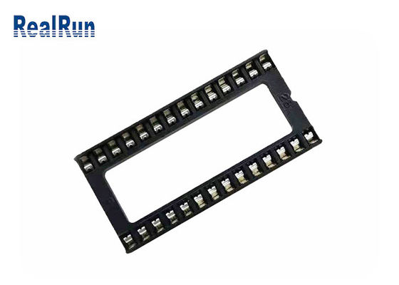 fileira do mergulho 15,24 de Pin Header 2.54mm do quadrado de 28P PA6T UL94V-0