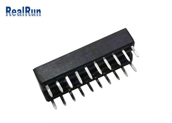 fileira de 7.62mm que espaça o conector de cartão 1000VAC 14 Pin Header Connector 2.54mm IC