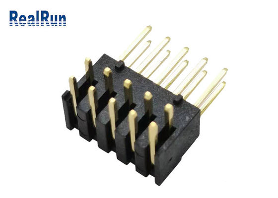 Placa de Pin Header PA6T LCP da fileira do dobro de ISO9001 10P PBT para embarcar o conector