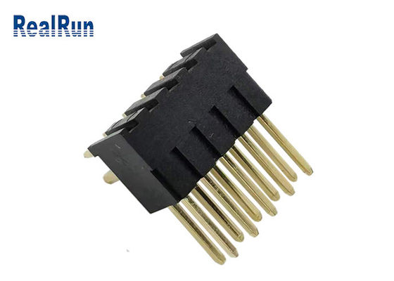 Placa de Pin Header PA6T LCP da fileira do dobro de ISO9001 10P PBT para embarcar o conector