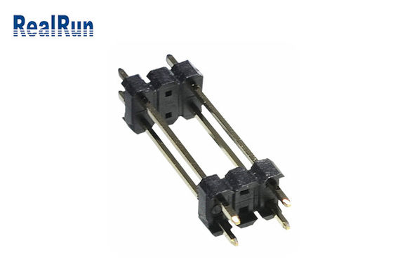 Mergulho de Pin Header Connector 2.54mm da fibra de PA6T PBT LCP através do furo 0.75A