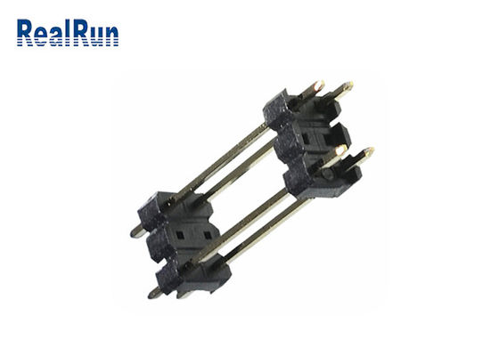 Mergulho de Pin Header Connector 2.54mm da fibra de PA6T PBT LCP através do furo 0.75A