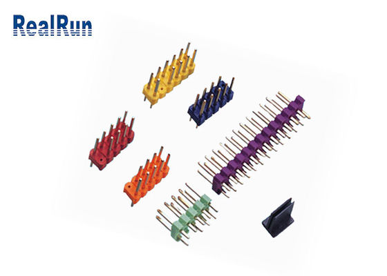 PA6T colorido Pin Header Connector de bronze 500VAC/Min Double Row