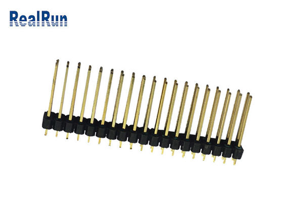 Minuto do mergulho 2*19P 500VAC/do PWB Pin Connector 2.54mm do isolador de UL94V-0 PA6T