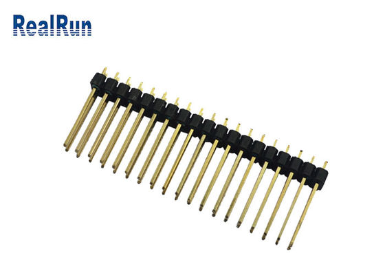 Minuto do mergulho 2*19P 500VAC/do PWB Pin Connector 2.54mm do isolador de UL94V-0 PA6T