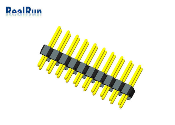 Bronze de Pin Header Male Brass Pcb 3.0A do mergulho da fileira do dobro de PBT PA6T 20P